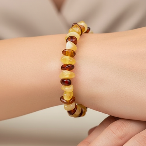 Bracelet Lithothérapie Ambre