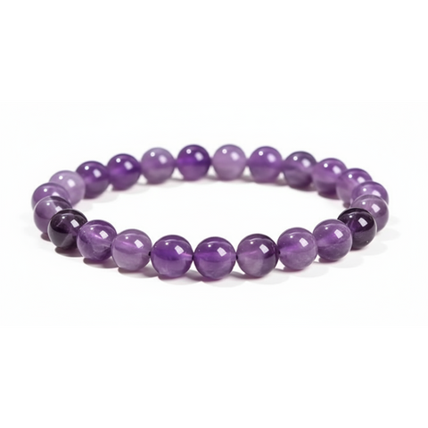 Bracelet Lithothérapie Anti Alcool Améthyste