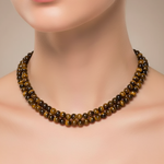 Collier Lithothérapie Oeil de Tigre