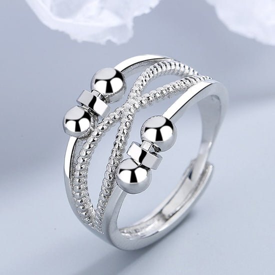 Bague Anneau En Acier Inoxydable Style Gothique Chaîne - Anti-stress Et Tendance