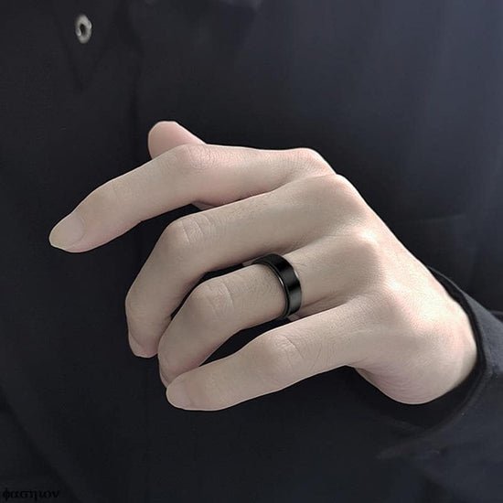 Bague Anti Stress Anneau Tournant Homme Elocène