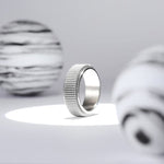 Bague antistress pour homme en métal