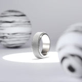 Bague antistress pour homme en métal