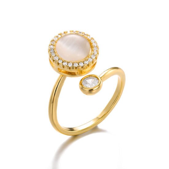 Bague anti-stress Halo, bague ajustable à disque tournant